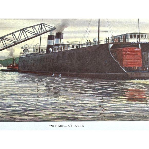 Vtg Ashtabula Ohio Harbor Pictures Signed and Dated 1988 - Picture 4 of 10